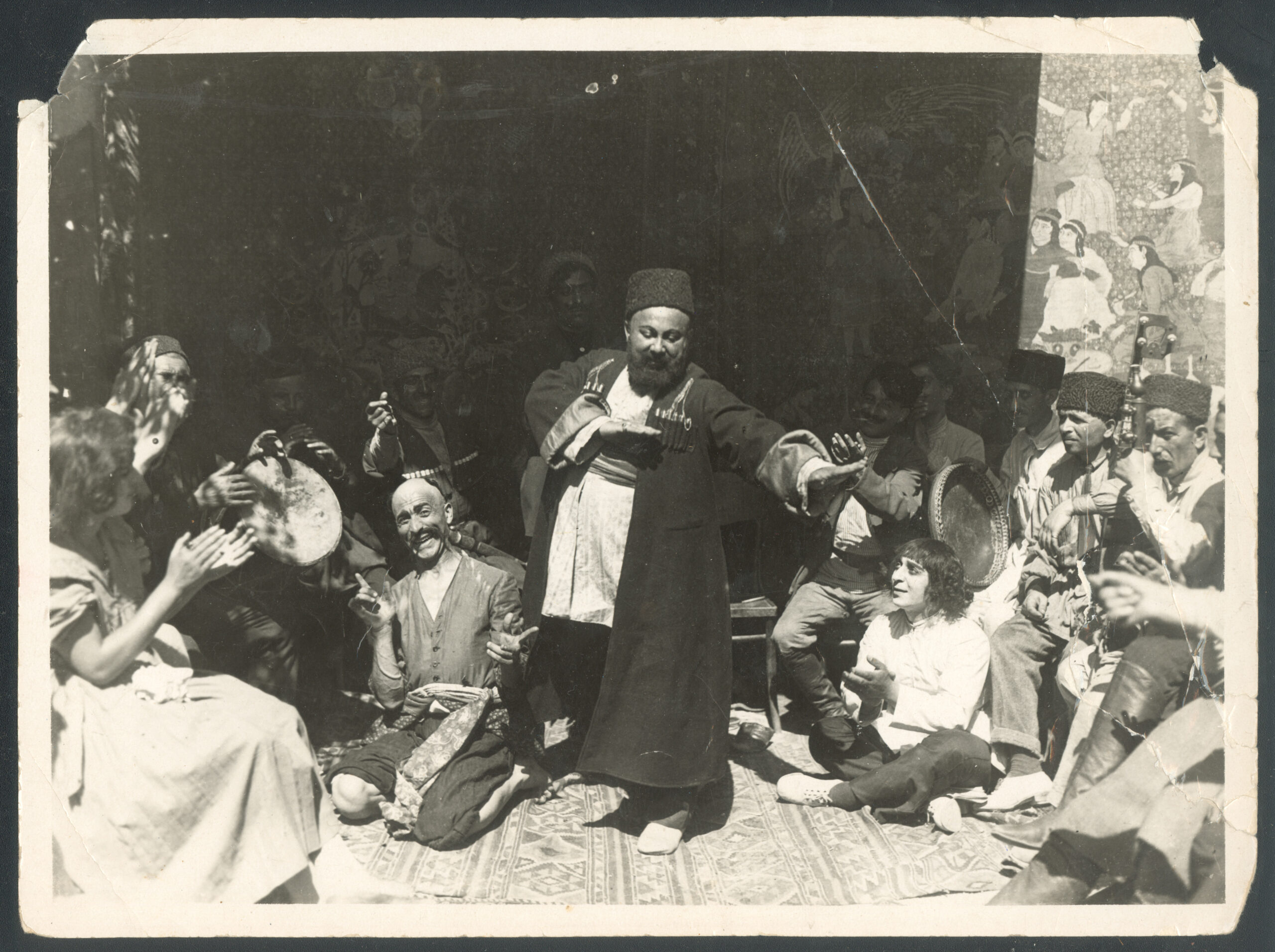 Iosif Lazarevich Raitsykh, in the role of the groom in the silent film ‘In the Name of God’, Baku 1926